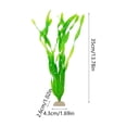 thumbnail image 3 of SouMaox Artificial Aquarium Flowers, Lifelike Plastic Seaweed Decor for Fish, Soft Kelp Ornaments for Fish Hideout and Breeding, Realistic Underwater Landscape, 1.69" x 1.02" x 13.78" Green, 3 of 6