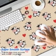 thumbnail image 2 of Long Mouse Pads for Desk,Beige Cow Heart Pattern Desk Mats on Top Of Desks, Desk Mouse Pad Extra Large with 3mm Non-Slip Base and Stitched Edge for Gaming,Office,Work,Home 47.3"x23.6", 2 of 6