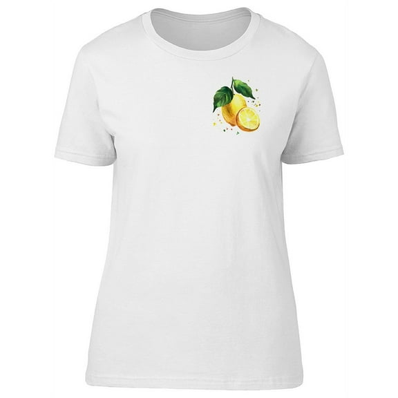Watercolor Sketch Lemon T-Shirt Women -Image by Shutterstock, Female x-Large