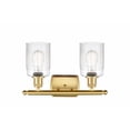 thumbnail image 2 of 516-2W-SG-G342 Innovations Lighting Hadley - 2 Light Bath Vanity In Art Deco Style-9 Inches Tall and 16 Inches Wide-Satin Gold Finish-Clear Glass, 2 of 2