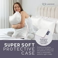 thumbnail image 3 of Lincove 100% Cotton Sateen Pillow Protector - (Ideal for Toddler or Travel Pillows, 12"x16"), 3 of 8