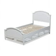 thumbnail image 4 of Baxton Studio Elise Classic and Traditional Transitional White Finished Wood Twin Size Storage Platform Bed, 4 of 7