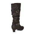 thumbnail image 4 of New Soda Ajax-2S Leatherette Slouchy Kitten Heel Riding Boot (Toddler/ Girl), 4 of 5