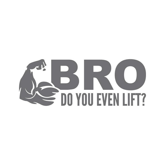 Flexing Bro Do You Event Lift Sticker Decal Die Cut - Self Adhesive Vinyl - Weatherproof - Made in USA - Many Color and Sizes - funny humor