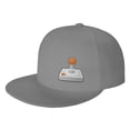 thumbnail image 1 of DouZhe Flat Brim Cap Snapback Hat, Game Joystick Controller Prints Adjustable Gray Adult Baseball Cap, 1 of 6