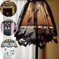 thumbnail image 1 of Halloween Lace Halloween Decorations Lampshade Cover Halloween Decor Black Spider Web Halloween Lace for Halloween Lamp Holiday Party Decorations (60i, 1 of 4