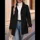 thumbnail image 5 of Abrigo Clásico de Invierno para Mujer con Bolsillos y Botonadura Sencilla. Negro L, 5 of 9