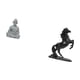 thumbnail image 5 of Estatua de mono, figura budista, escultura meditativa, estatua de animal, caballo, resina de arenisca, realista, gesto elegante, adecuada para el, 5 of 8
