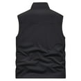 thumbnail image 3 of TFEOQRY Hoodless Vest for Men Double Sided Velvet Workwear Solid Color Thermal Jackets Waistcoat Sleeveless Outwear Black, 3 of 3