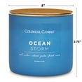 thumbnail image 3 of Colonial Candle Pop of Color Ocean Storm Scented Jar Candle, 3 Wick, 14.5 oz, 80 Hours Burn, Water, 3 of 8