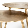 thumbnail image 7 of Mercana Reva III 16.3 x 17 Round Top Gold-Toned Cast Metal Accent Table, 7 of 7