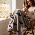 thumbnail image 5 of Flannel Throw Blanket, 39.4 X 59.1 inch Soft Lightweight Decorative Cover, Cozy Layer for Sofa Bed Bedroom Living Room Travel and Relaxation, Practical Accessory for Home, A, 5 of 6