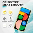 thumbnail image 2 of Insten Liquid Silicone Case For Google Pixel 4a 5G (2020)(NOT For Pixel 4a) Soft Microfiber Lined Full Body Protective Slim Cover, Yellow, 2 of 9
