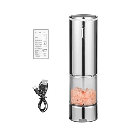 Single Button Electric Pepper Mill Quiet Motor Efficient ABS Spices Grinder For Professional Flavor Enhancement