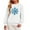 White, variant on Winter Snowflake Print Pullover Sweatshirt for Girls Crew Neck Long Sleeve Casual Comfortable Top
