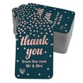thumbnail image 1 of Inkdotpot Real Rose Gold Foil ThankYou From The New Wedding Tags Favor Hang Paper Tags 100 Pack, 1 of 6