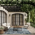 thumbnail image 5 of Nourison Garden Oasis 10' x 14' Navy Tropical Rug, 5 of 11