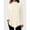 Beige, variant on Womens High-Neck Tunic Long Sleeve Shirts, Lightweight Sweaters Asymmetrical Hem Tops, Fall Fashion Tops