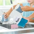thumbnail image 5 of Kitchen Sponge Holder for Sink, Sink Organizer Caddy Brush Soap Drainer Rack, Stainless Steel, 5 of 9