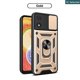 thumbnail image 1 of Funda Motorola Moto E13 Case Carcasa Duro Ventana Deslizante Proteger La Cámara Soporte De Anillo Anti-huella Digital a prueba de choques, 1 of 4