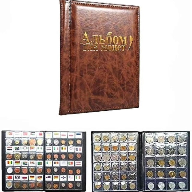 Álbum de monedas con 250 bolsillos, coleccionistas de monedas para almacenamiento de monedas, libro de colección Hy