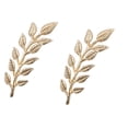 thumbnail image 4 of 2 Piezas Broche Clip para Bufanda para proteger - Forma Hoja, 6.5 x 2.3 cm,, 4 of 6