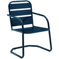 thumbnail image 1 of Crosley Chaise de Patio en Métal Brighton Bleu Marine (Ensemble de 2), 1 of 10