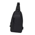 thumbnail image 5 of Milageto Men Chest Bag Casual Tote Bag Mini Shoulder Bag for Running Cycling Climbing Black, 5 of 8