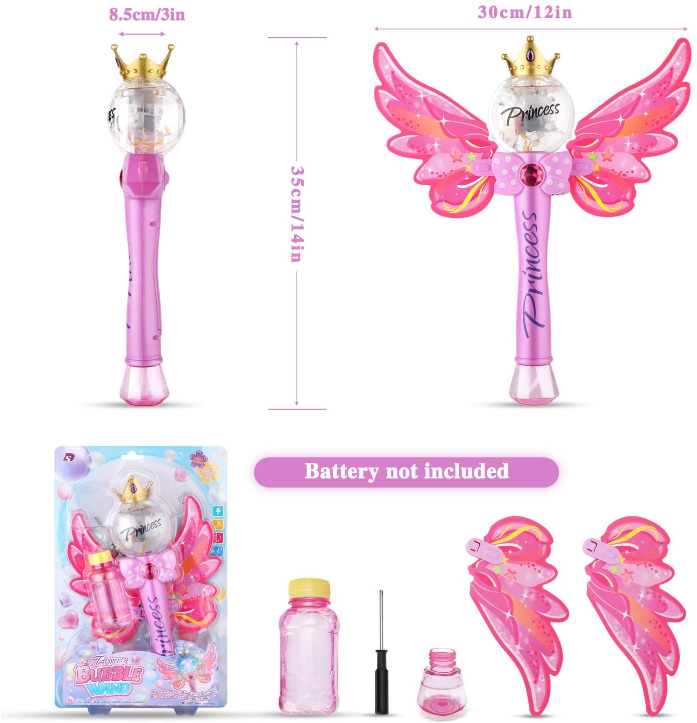 yuanhaourty Super Magic Bubble Soap Bottles Bubbles Blower Magic Toy Wedding Birthday Party Favors Bubbles Maker Kids Outdoor