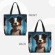 thumbnail image 2 of Easygdp Playful Smile Cute Dog Bolsa Tote para Mujer, Bolso de Hombro para Trabajo, Playa, Viajes, Compras y Supermercado, 2 of 7