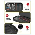 thumbnail image 3 of Switch Case for Nintendo Switch 2 (2025) with 2pcs Screen Protectors, Hard Shell Carry Case with Soft Lining, 10 Card Slots, Durable Ballistic Nylon, Soft Silicone Handle for Nintendo Switch2, 3 of 6