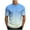 Sky Blue, variant on Yghzkop Men's Gradient Print T-Shirt Short Sleeve Round Neck Athletic Performance Moisture Wicking Polyester Casual Sports Tee Gym Running Streetwear Fashion Top