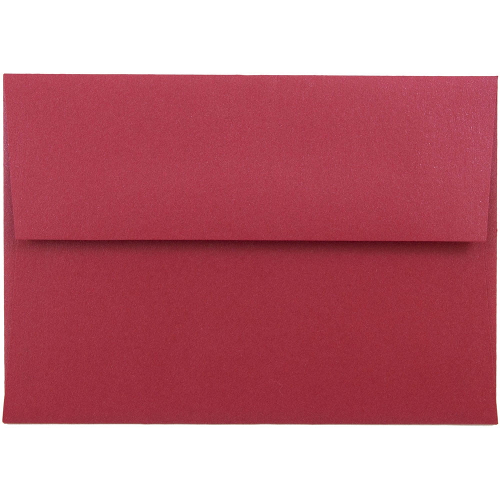 1000 Envelopes AB-45-3-24 4-1/4 x 8 Red Tinted Front-Loading Press-on Envelope with Recessed Face 