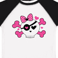 thumbnail image 4 of Inktastic Girl Pirate Skull Valentine Girls Toddler T-Shirt, 4 of 5