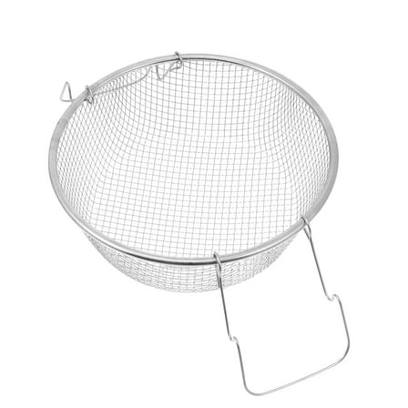 OUNONA 1Pcs Frying Basket for Turkey Fryer Stainless Steel Kitchen Utensil