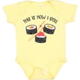 thumbnail image 3 of Inktastic Kawaii How I Roll Sushi Boys or Girls Baby Bodysuit, 3 of 5