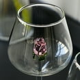 thumbnail image 7 of Rose Wine Glass with Rose Inside, Unique Flower Wine Goblet Cocktail Glasses Crystal Champagne Flutes Red Wine Glass for Wedding, Birthday, 7 of 7