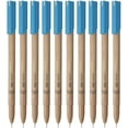 thumbnail image 1 of shiyou-FLAIR Woody 0.7mm Ball Pen Box Pack | Attractive Woody Design | Smooth Ink Flow System With Low-Viscosity Ink For Writing Smooth | Smudge Free Writing | Blue Ink, Pack of 10 Pens, 1 of 4