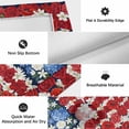 thumbnail image 6 of 4th of July Floral Outdoor Rug for Patio/Deck/Porch, Non-Slip Large Area Rug 4 x 6 Ft, Country Blue Red Poppy American Flag Indoor Outdoor Rugs Washable Area Rugs, Camping Rug Carpet Runner, 6 of 8