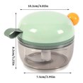 thumbnail image 3 of Bewildely Picadora de ajo, trituradora inalámbrica de adsorción, trituradora portátil de acero inoxidable, trituradora de condimentos de mano Cocina y Comedor verde, 3 of 6