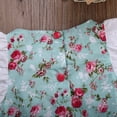 thumbnail image 4 of Mialoley Baby Girls Lace Flower Romper Round Neck Button Closure Jumpsuit, 4 of 8