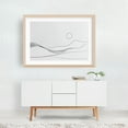 thumbnail image 6 of Fine Line Mountain Art - Line Drawing Minimalist Line Art Abstract Black and White Waves Landscape Desert Unframed Wall Art Print 4 x 6 inches, 6 of 7