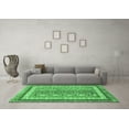 thumbnail image 3 of Ahgly Company Indoor Rectangle Abstract Emerald Green Modern Area Rugs, 2' x 4', 3 of 4