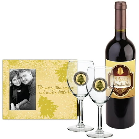 christmas wine gift set 4 pieces photo frame 2 wine christmas wine gift set 4 pieces photo frame 2 wine