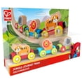 thumbnail image 2 of Hape: Jungle Journey Train - 3 Magnetic Linking Toy Trains, 3 Wooden Animal Figures Ride The Brightly Colored Train, Toddlers & Kids 18 Months+, 2 of 7