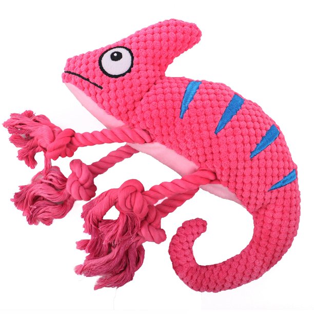 Juguete de peluche suave para perros, juguete con chirrido para perros, juguete interactivo resistente a mordeduras de camaleón, juguetes para , Fernando Juguetes chirriantes