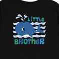 thumbnail image 4 of Inktastic Whale Little Brother Boys Long Sleeve Toddler T-Shirt, 4 of 5