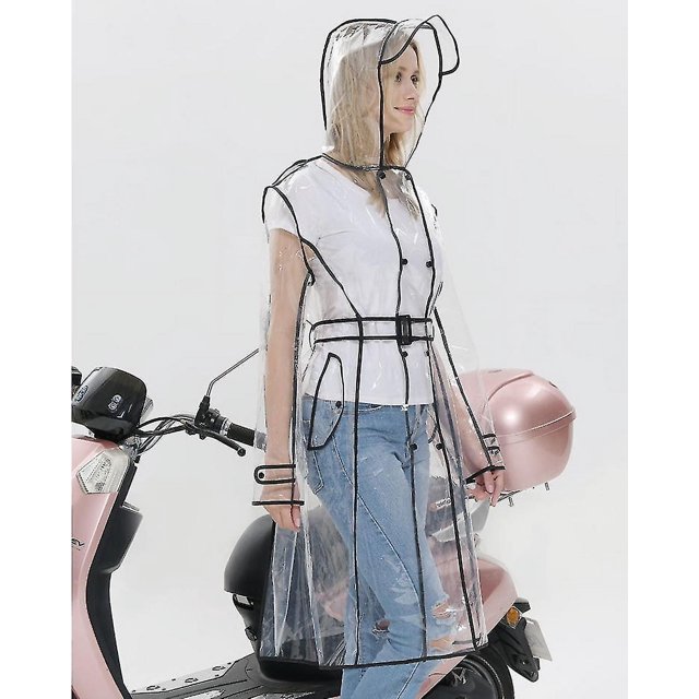 Chubasquero impermeable Chubasquero ligero y plegable Ponchos de lluvia transparentes