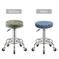 thumbnail image 4 of Goofa Stylized Flowers Vintage Boho Printed Stool Covers Round, Waterproof Round Bar Stool Covers Anti-Slip Round Bar Stool Seat Cover with Elastic Bands Durable -13 inch, 4 of 7