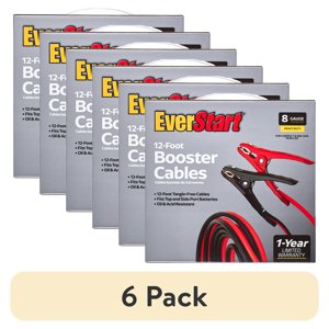 EverStart 12-Foot Booster Cables, 8-Gauge Heavy Duty, 165A